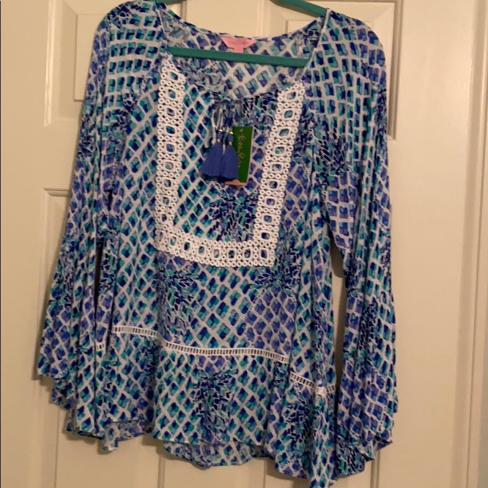 Lilly Pulitzer Amiss Tunic Top! NWT!